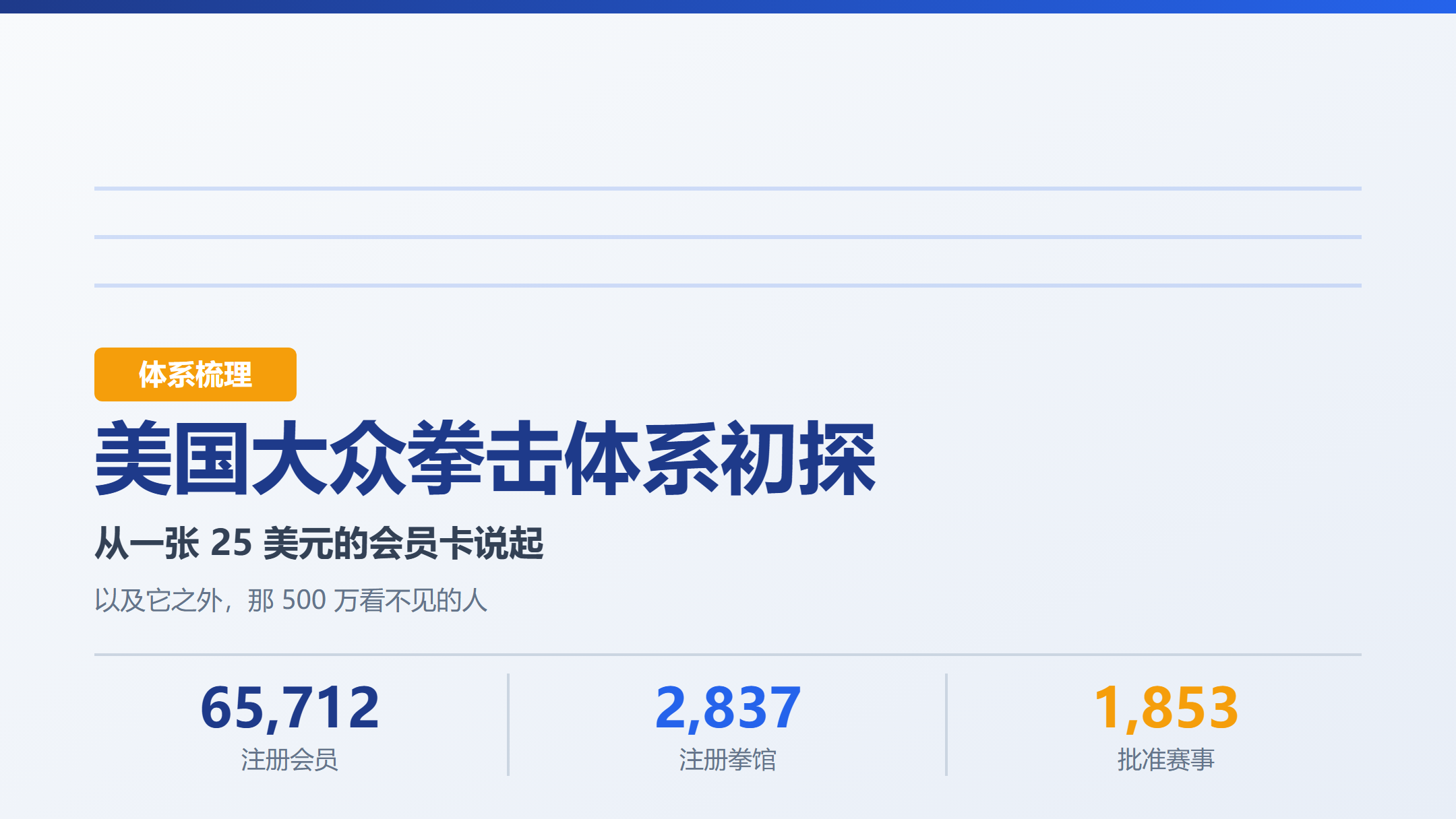 封面：美国大众拳击体系初探