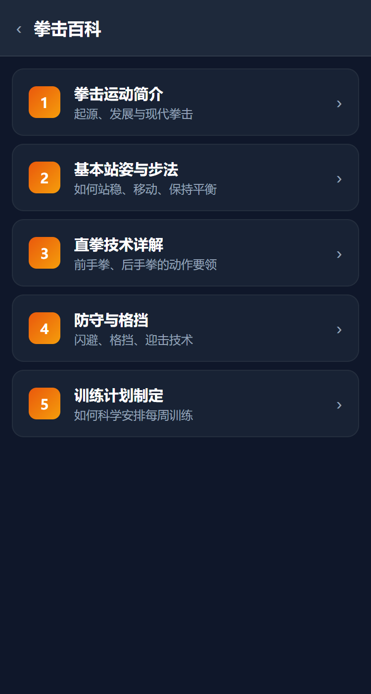 拳击百科